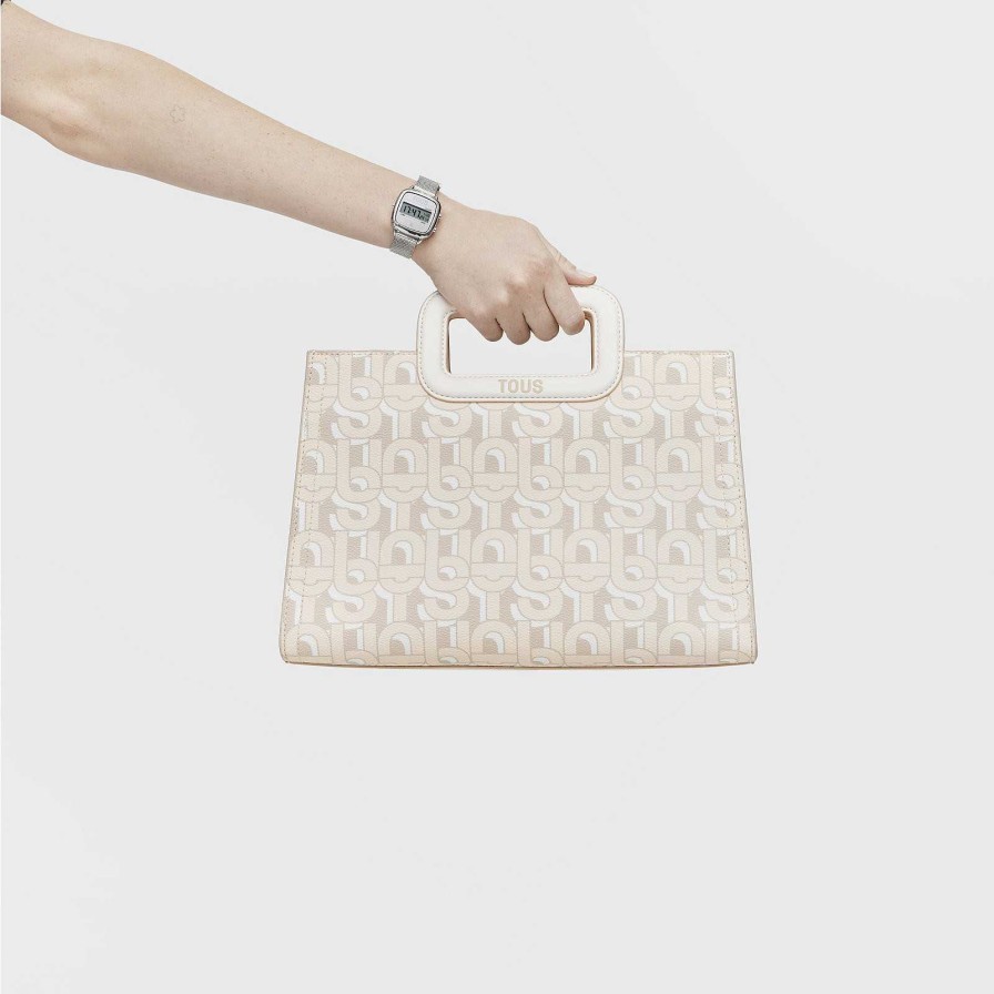 las Joyas de Irene Shopper Mediano Amaya Beige Tous Manifesto - Tous