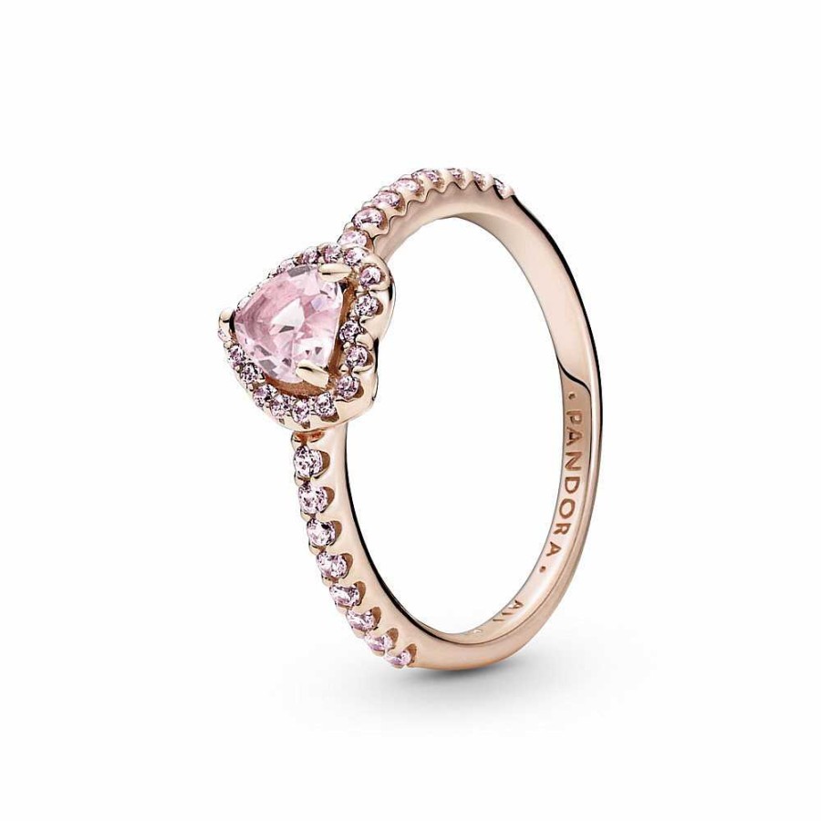 Pandora Pandora Anillo Coraz N Brillante Elevado Rosa - Pandora