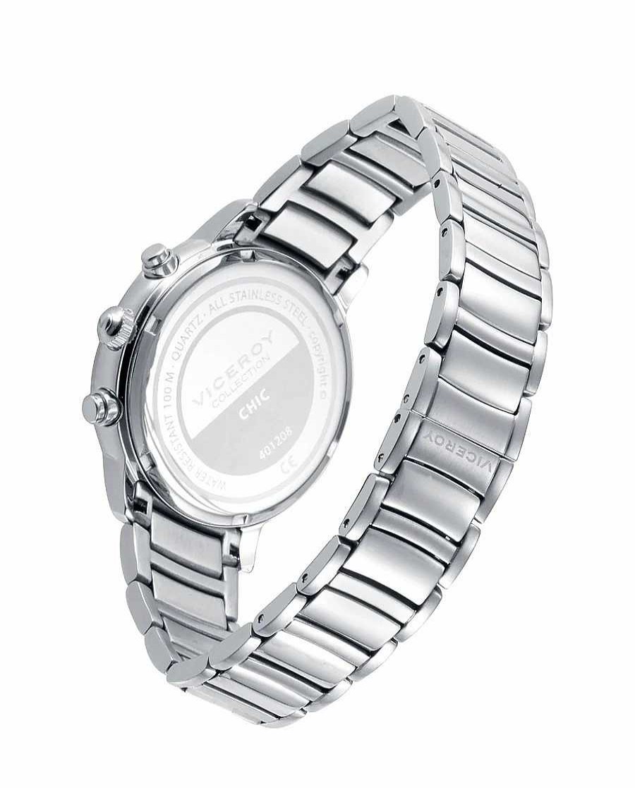 Viceroy Reloj De Mujer Multifunci N De Acero Con Circonitas - Viceroy