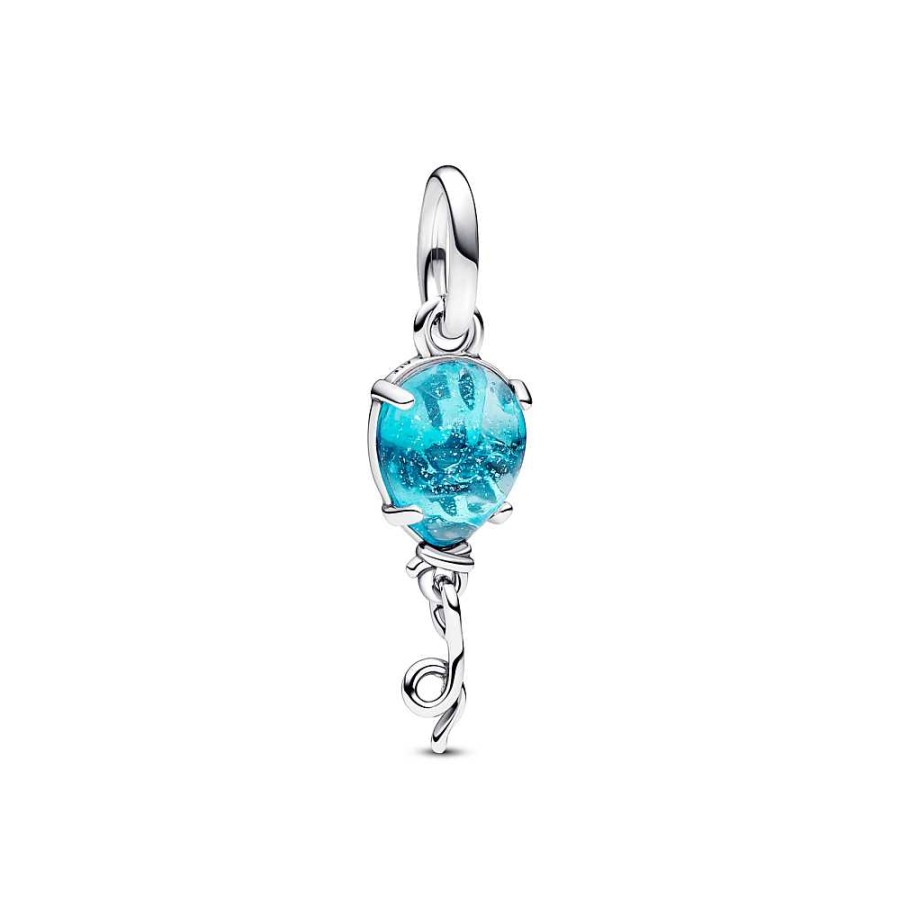 las Joyas de Irene Charm Colgante Globo Cristal De Murano Azul - Pandora