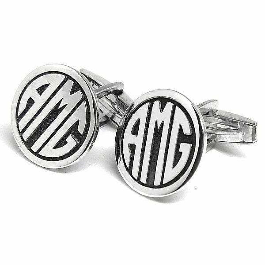 las Joyas de Irene Gemelos Monogram Plata 18Mm