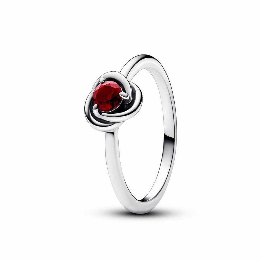 Pandora Anillo C Rculo Eternity Rojo - Pandora