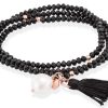 Marina Garcia Marina Garcia Pulsera Zen Piedra Negra Perla - Marina Garc A