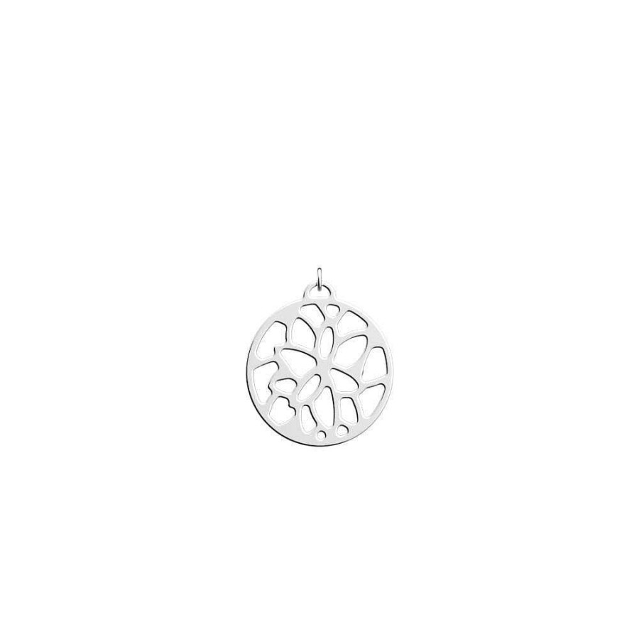 Les Georgettes Les Georgettes Nenuphar 25Mm Round Silver - Les Georgettes