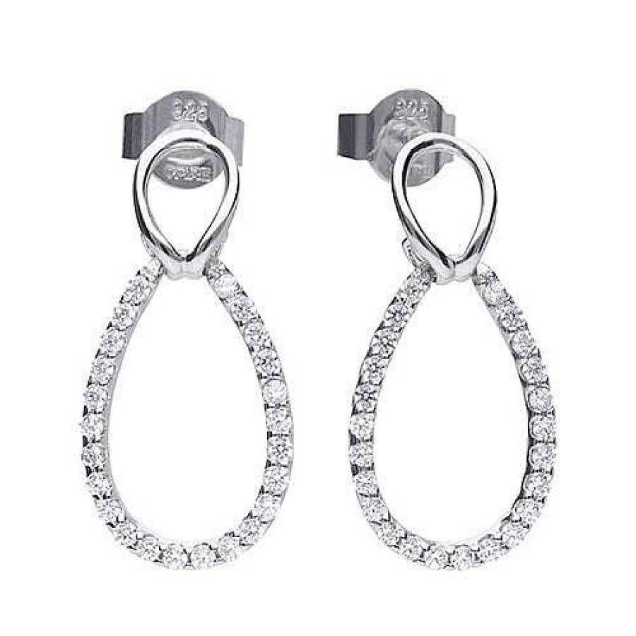 Diamonfire Pendientes Diamonfire Gota Brillante - Diamondfire