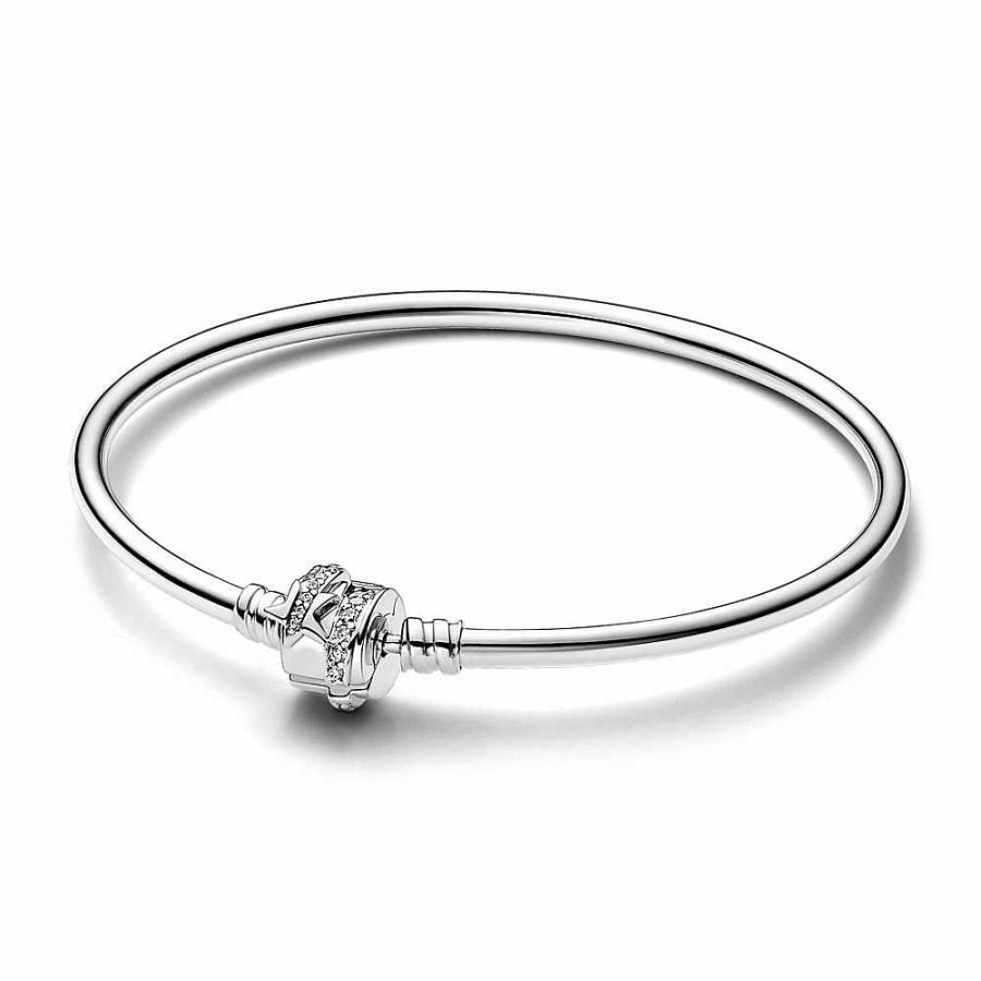 Pandora Pulsera R Gida Con Cierre Estrella Fugaz Brillante - Pandora