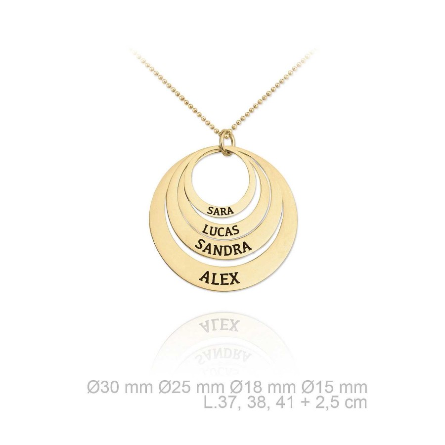 las Joyas de Irene Collar 4 Aros Personalizado