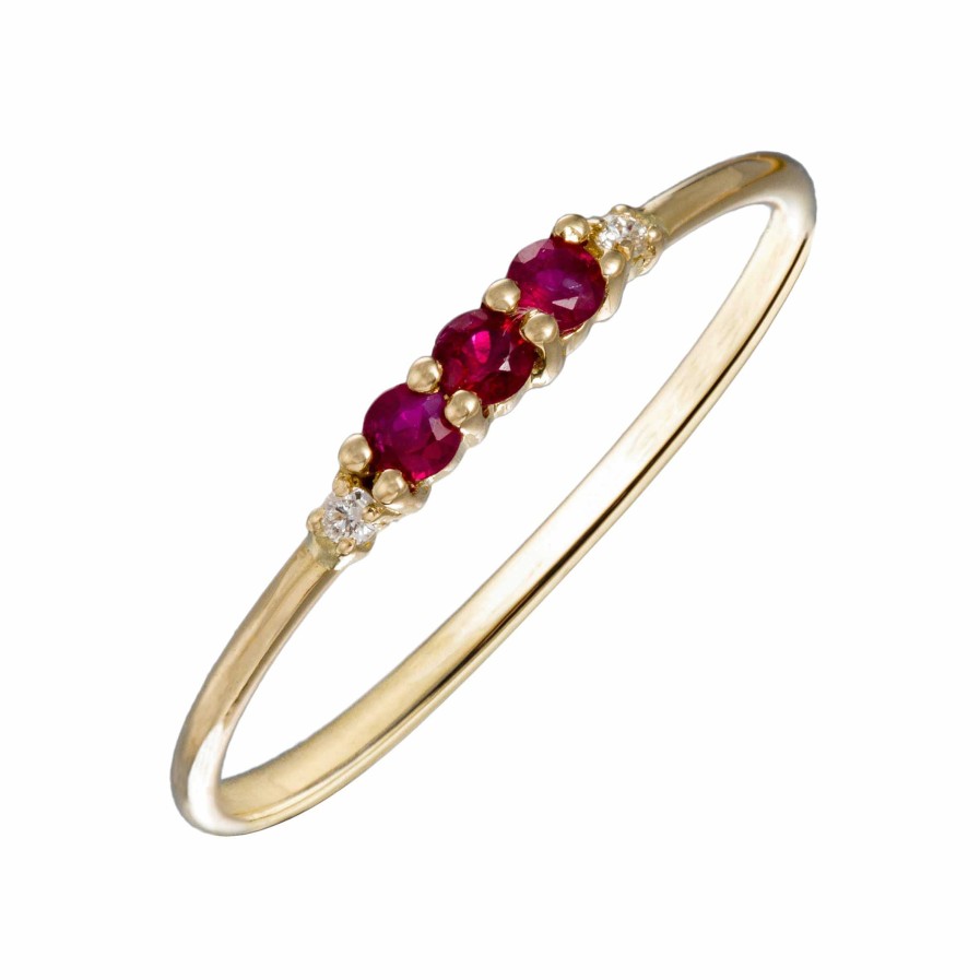 Itemporality Itemporality Anillo Oro 18K Rubies Y Diamantes - Itemporality Lu