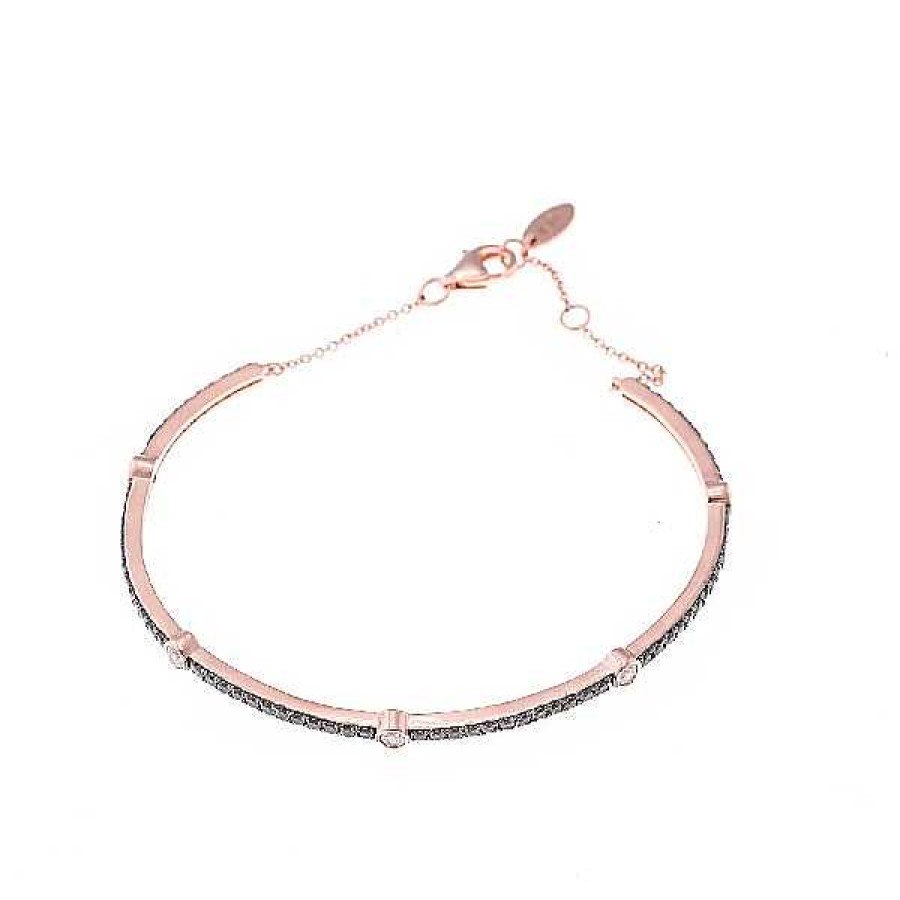 Salvatore Plata Salvatore Plata Pulsera Ros Circonitas Brown - Salvatore