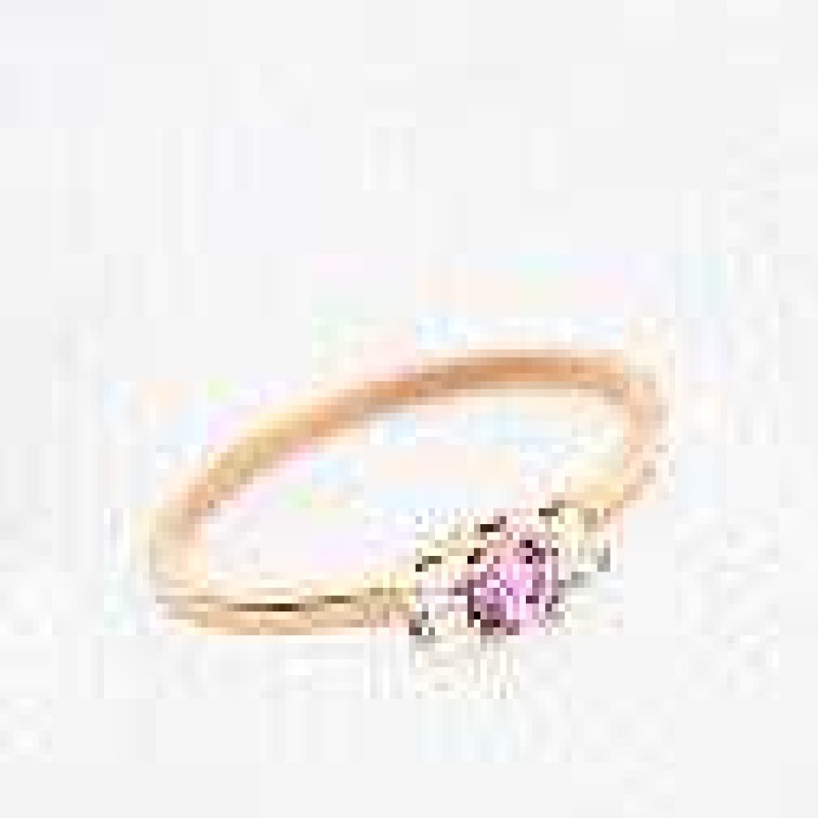 las Joyas de Irene Argyor Anillo Diamantes Zafiro Rosa