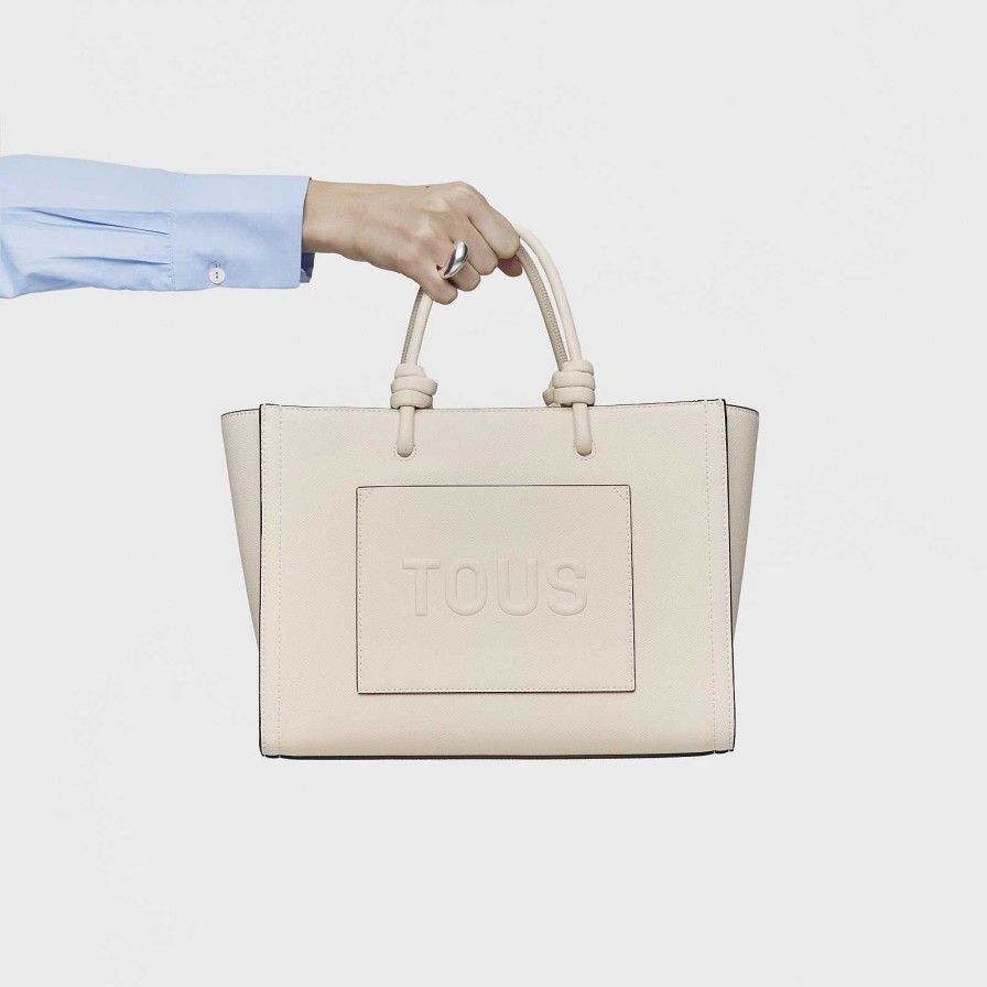 Tous Shopper Mediano Amaya Beige La Rue New - Tous