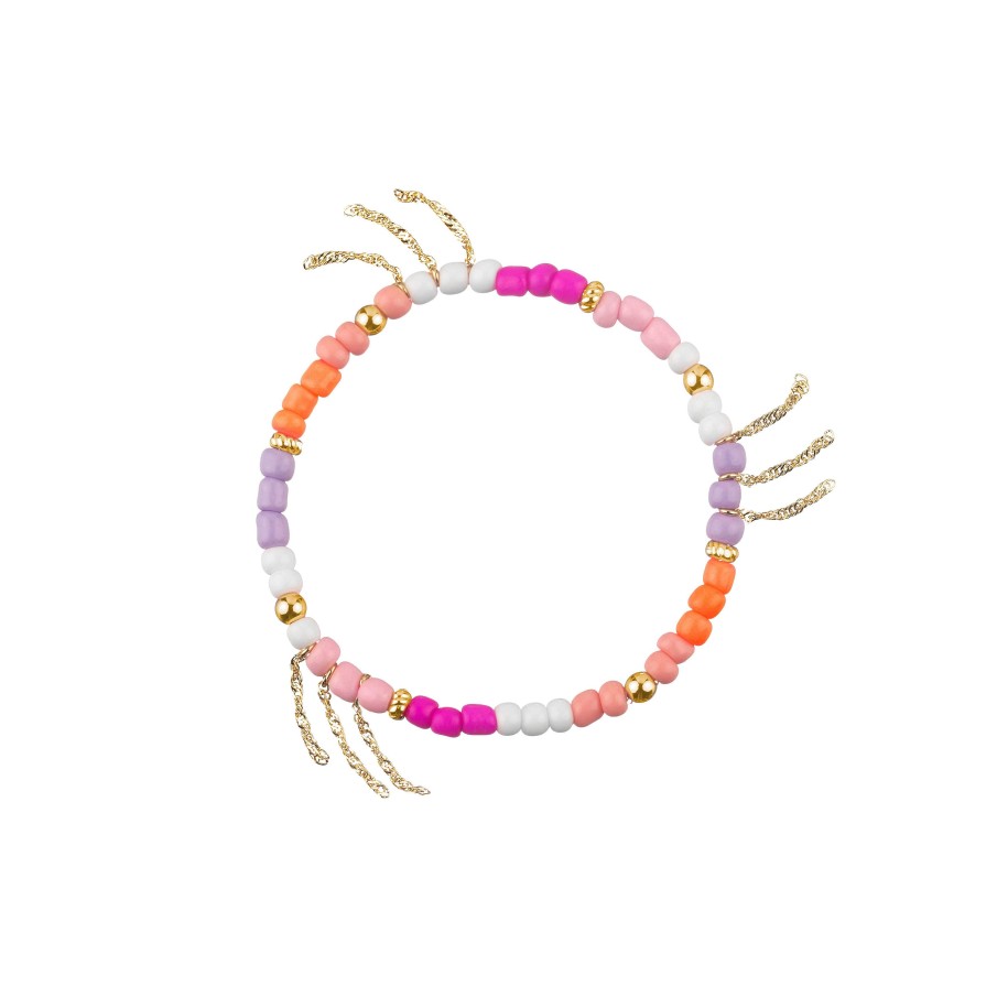 Agatha Paris Pulsera De Cadena Rodeo - Multicolor / Oro - Agatha Paris