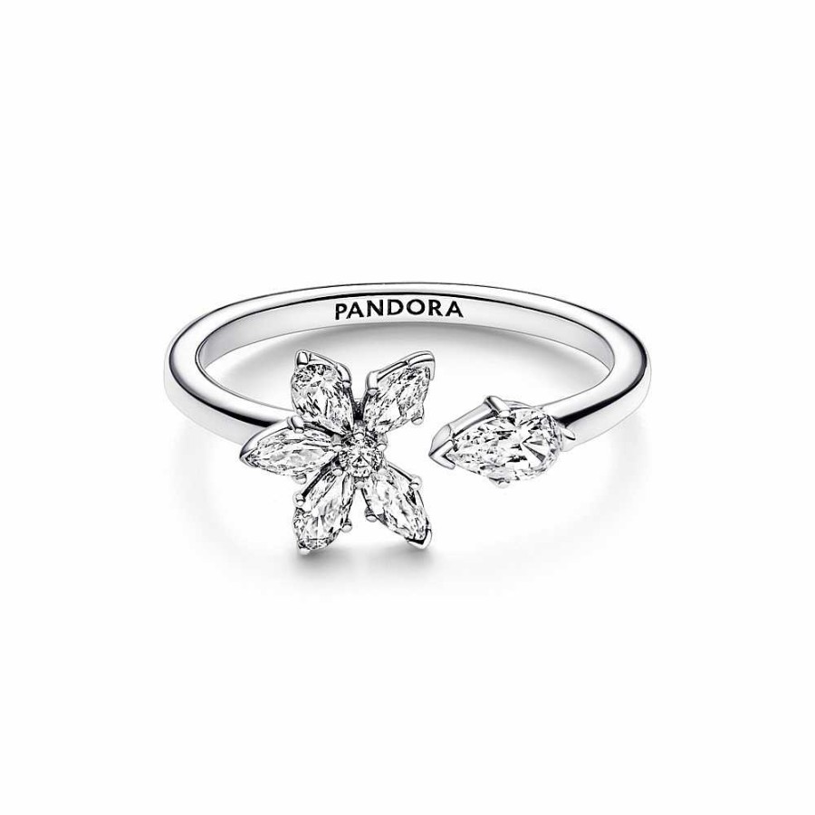 Pandora Anillo Abierto Herbario Brillante - Pandora