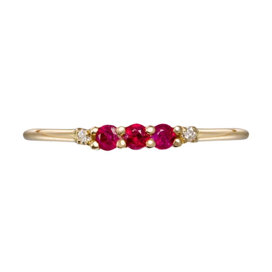 Itemporality Itemporality Anillo Oro 18K Rubies Y Diamantes - Itemporality Lu