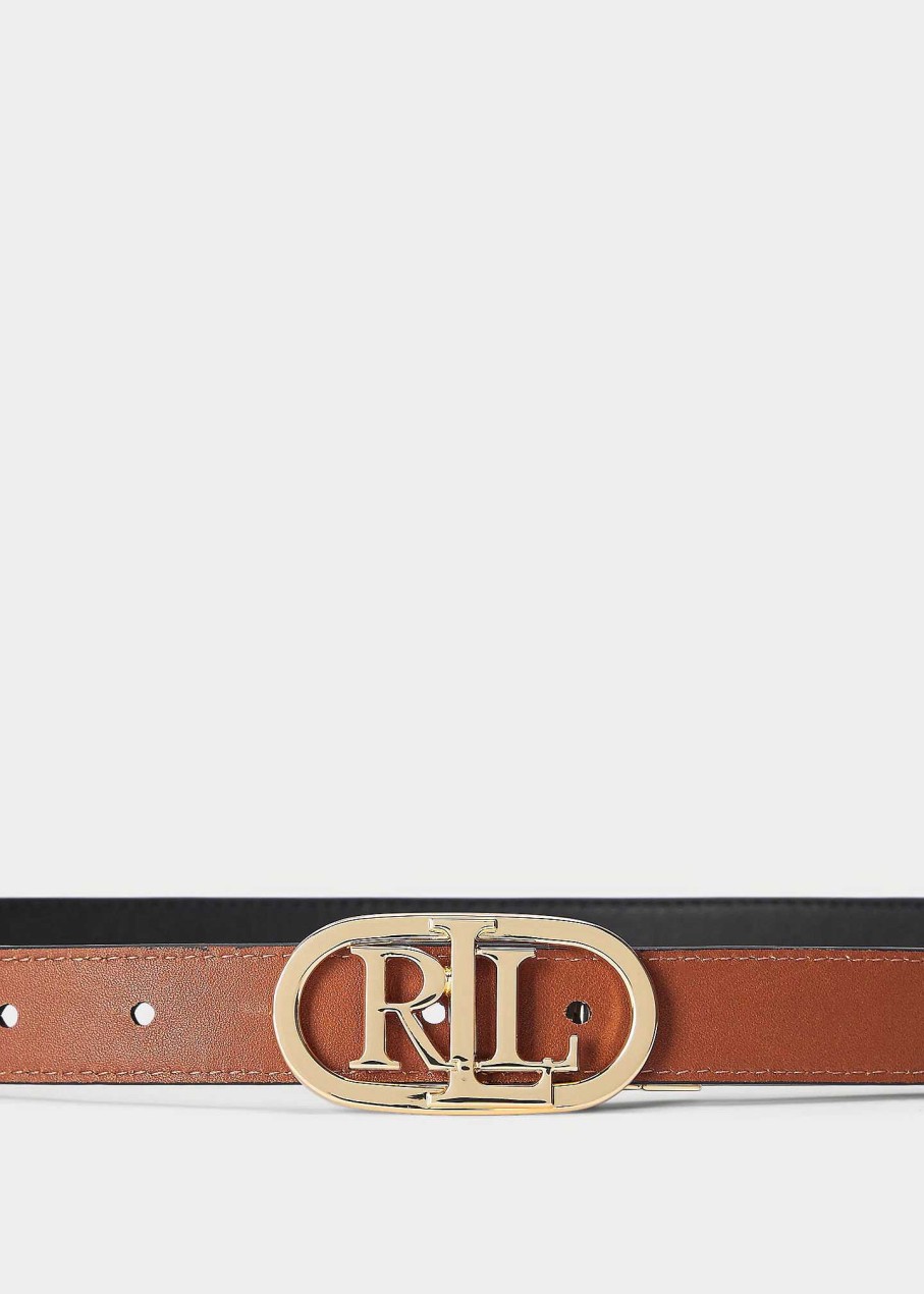 Ralph Lauren Cintur N Reversible De Piel Con Logotipo - Ralph Lauren