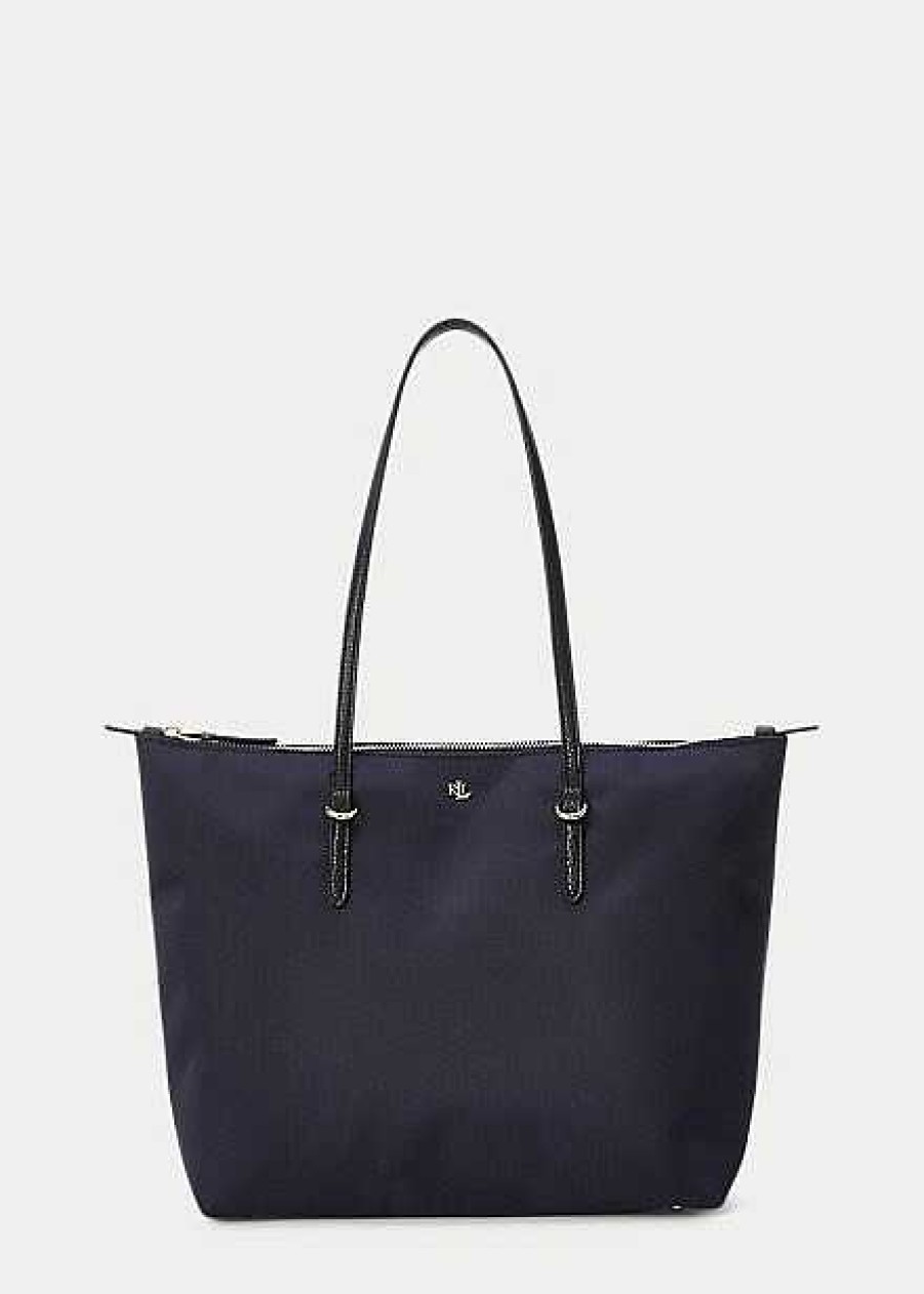 Ralph Lauren Bolso Tote Keaton Mediano De Nailon - Ralph Lauren