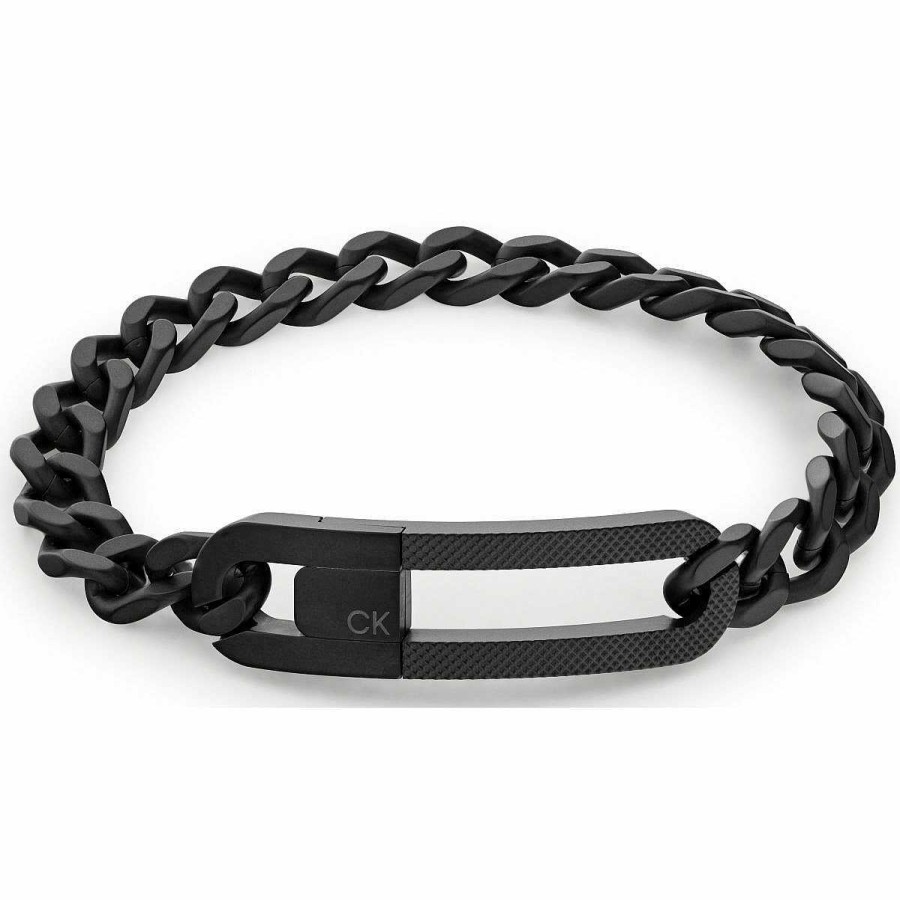 Calvin Klein Pulsera Eslabones Acero Negro - Calvin Klein