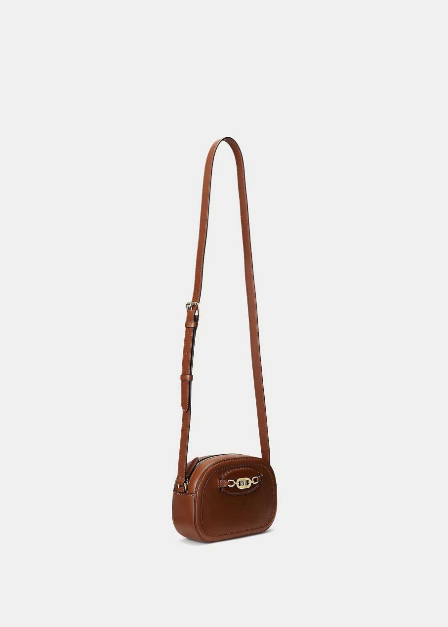 Ralph Lauren Bolso Cruzado Jordynn Mediano De Piel - Ralph Lauren