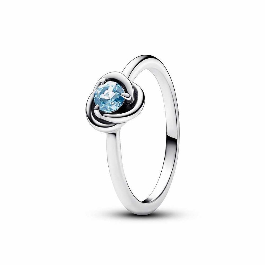 Pandora Anillo C Rculo Eternity Azul Aguamarina - Pandora