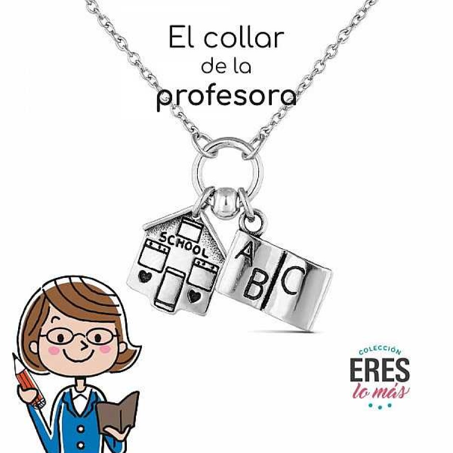 las Joyas de Irene Collar Profesora Plata