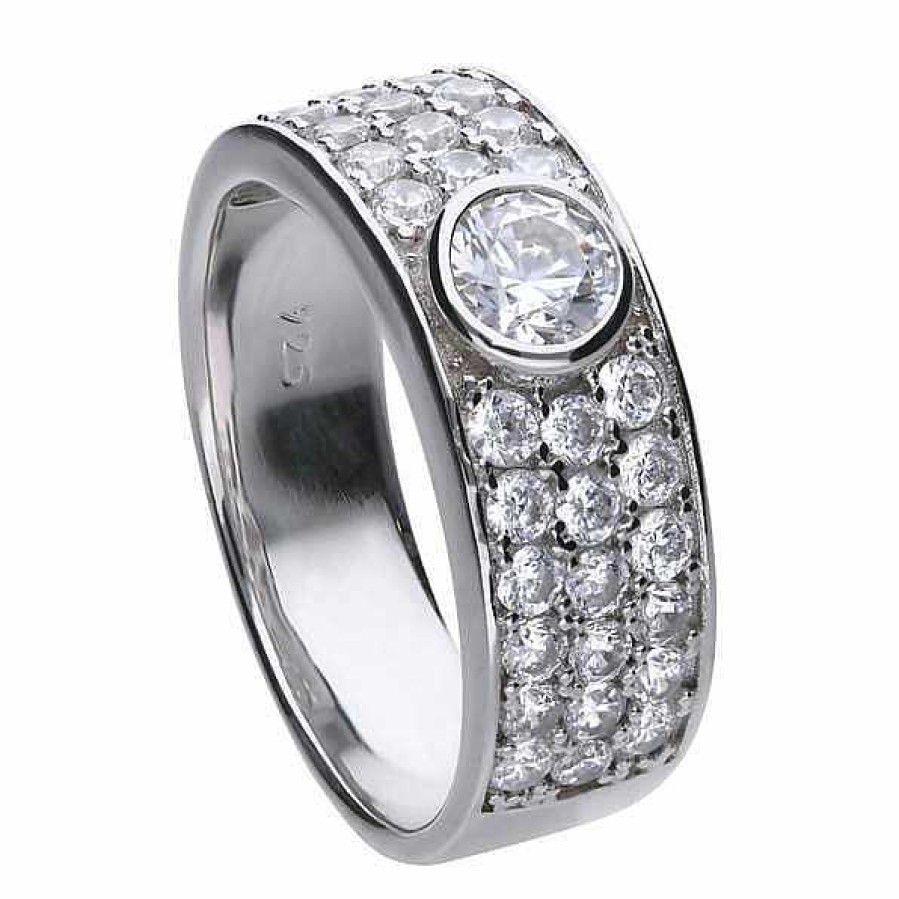 Diamonfire Anillo Diamonfire Pave Circonitas - Diamondfire