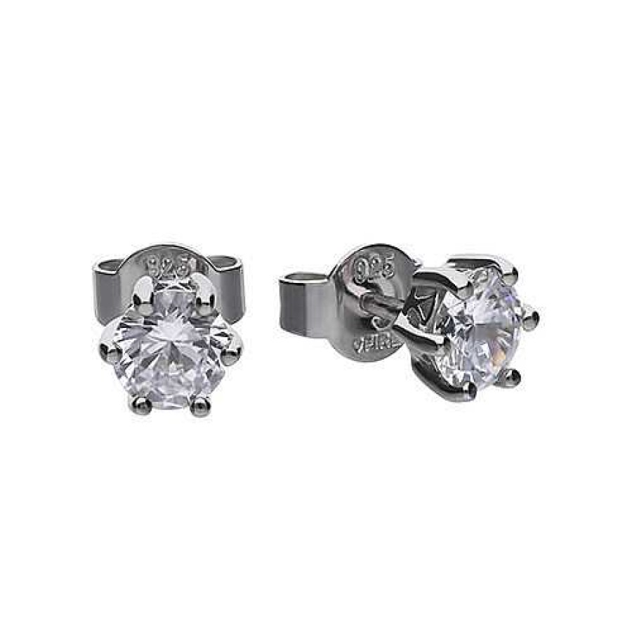 Diamonfire Diamonfire Pendientes Circonitas 5Mm - Diamondfire