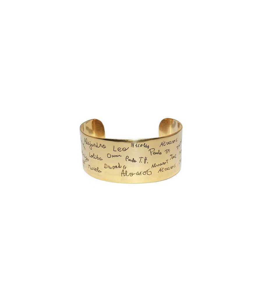 las Joyas de Irene Brazalete Personalizado Lat N Dorado