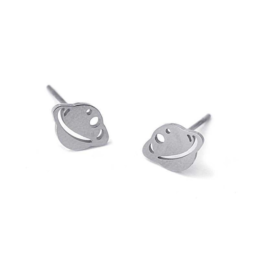 Anartxy Anartxy Pendientes Planeta Acero - Anartxy