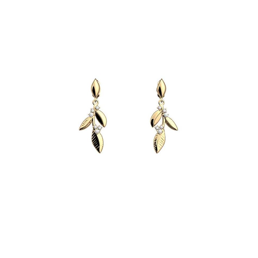 Les Georgettes Les Georgettes Pendientes Oliveraie 16Mm Gold - Les Georgettes