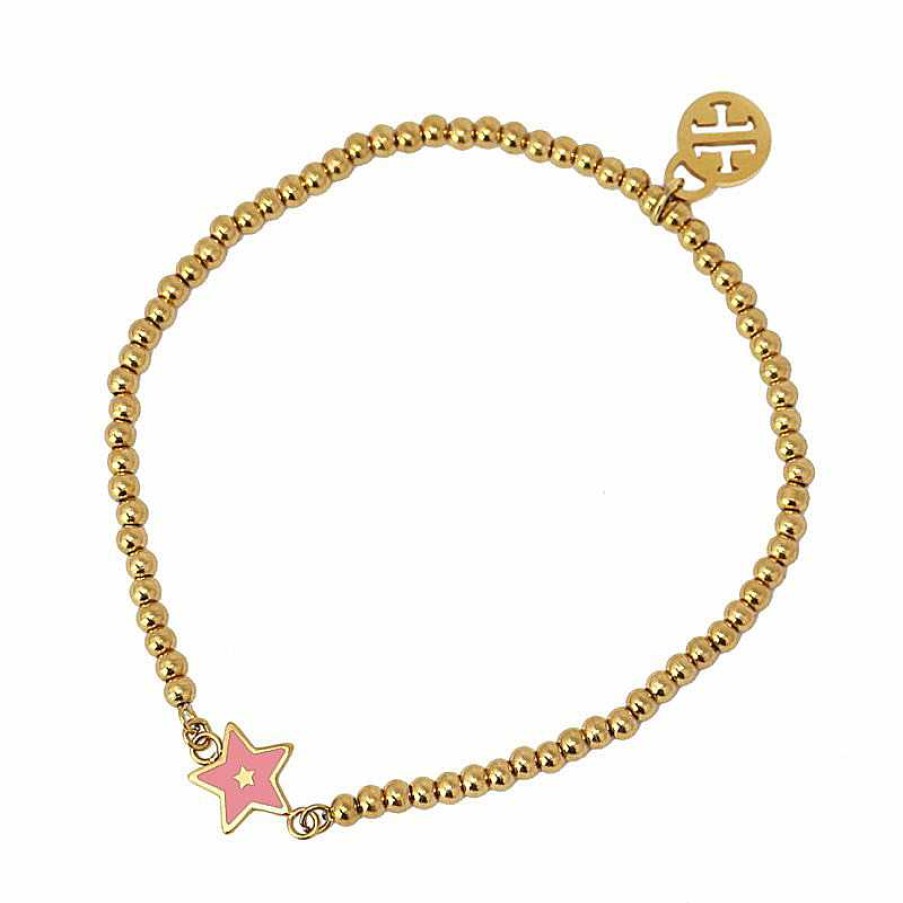 Anartxy Anartxy Pulsera Bolitas Estrella Rosa - Anartxy