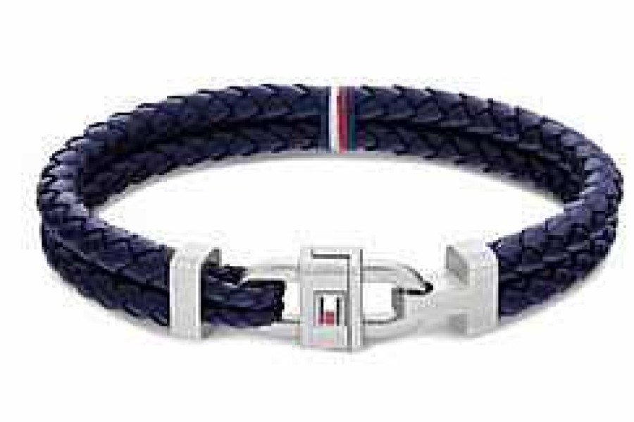 las Joyas de Irene Tommy Hilfiger Pulsera Cuero Trenzada - Tommy Hilfiger