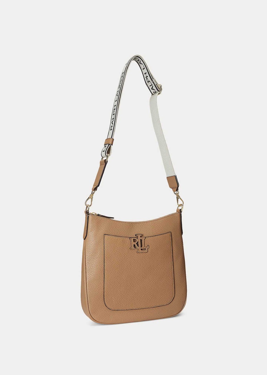 Ralph Lauren Bolso Cruzado Cameryn De Piel Granulada - Ralph Lauren