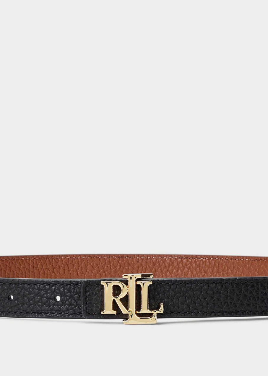 Ralph Lauren Cintur N Reversible De Piel Con Logotipo - Ralph Lauren