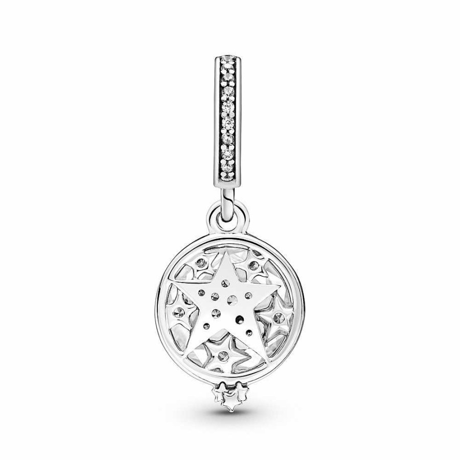 las Joyas de Irene Pandora Charm Colgante Doble Estrella Magnificada - Pandora