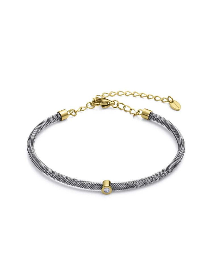 Viceroy Pulsera De Mujer De Malla Milanesa De Acero Y Diamante. - Viceroy Fashion